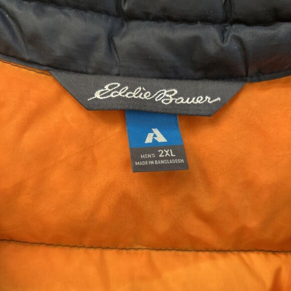 Eddie Bauer Puffer Vest Mens 2XL Stormdown 800 Black Goose First Ascent READ - Picture 3 of 11